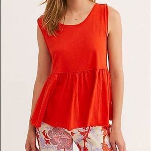 Free People Anytime Peplum Top
